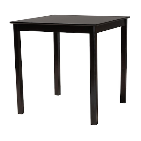 Baxton Studio Lenoir Modern Espresso Brown Finished Wood Counter Height Pub Table 231-9776-ZORO